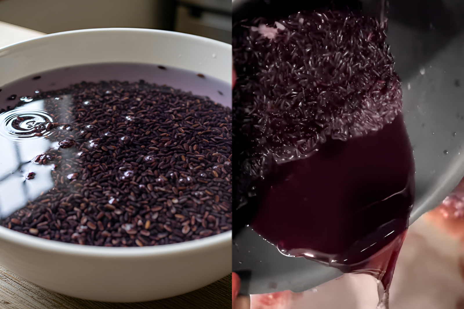 Bạn nên ngâm gạo trong nước ấm từ khoảng 30 phút đến 2 tiếng tùy theo từng loại gạo để hạt gạo hút đủ nước.